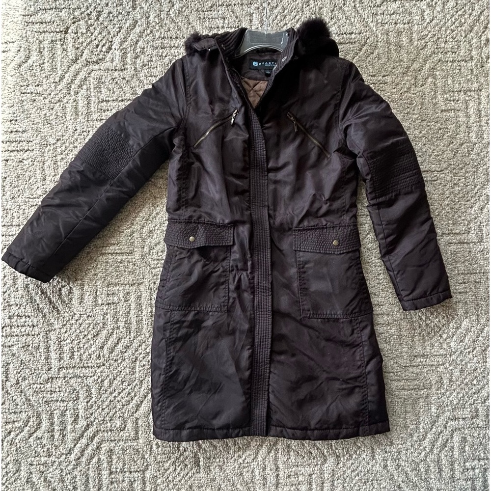 Kenneth Cole Reaction Women's Down/Rabbit fur Coat Size S